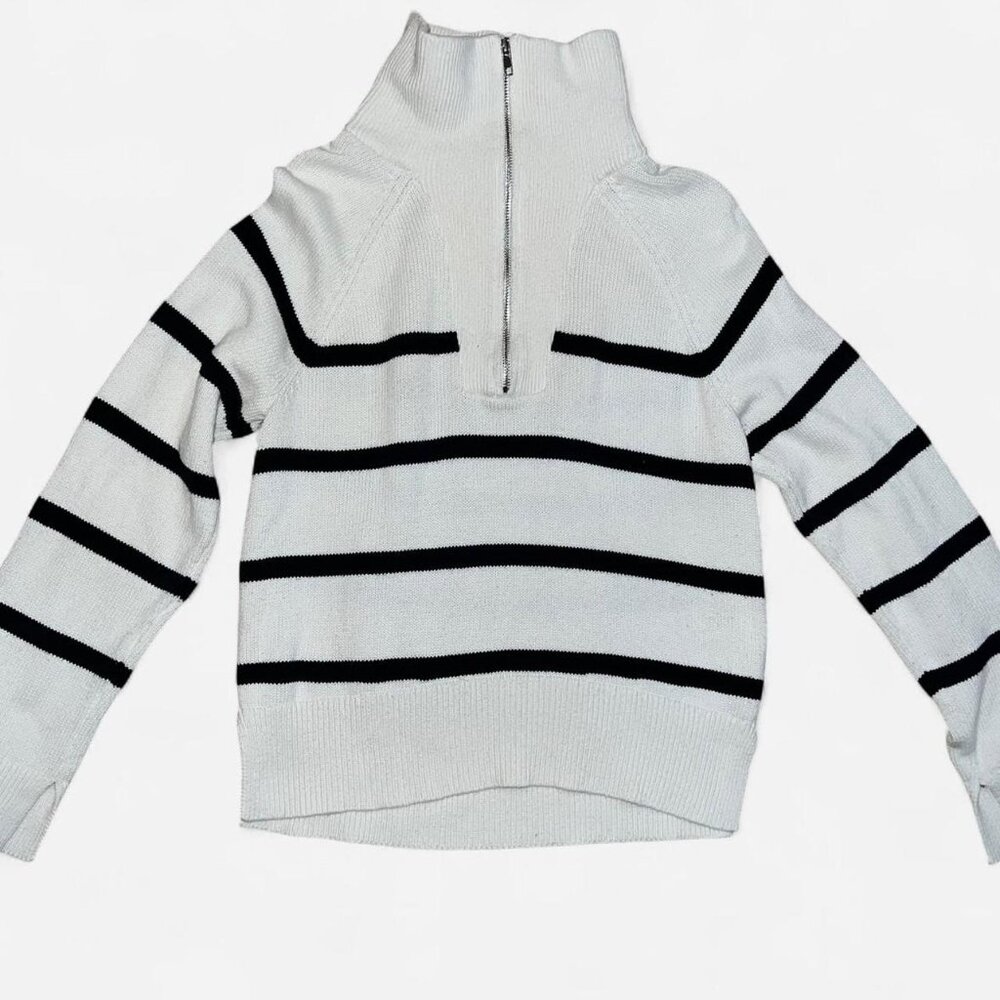 Abercrombie & Fitch Quarter Zip Sweater Womens Size Small Y2k Preppy Knit